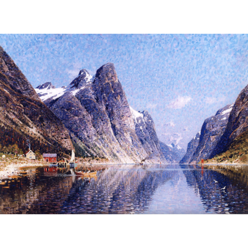 A Norwegian Fjord Scene